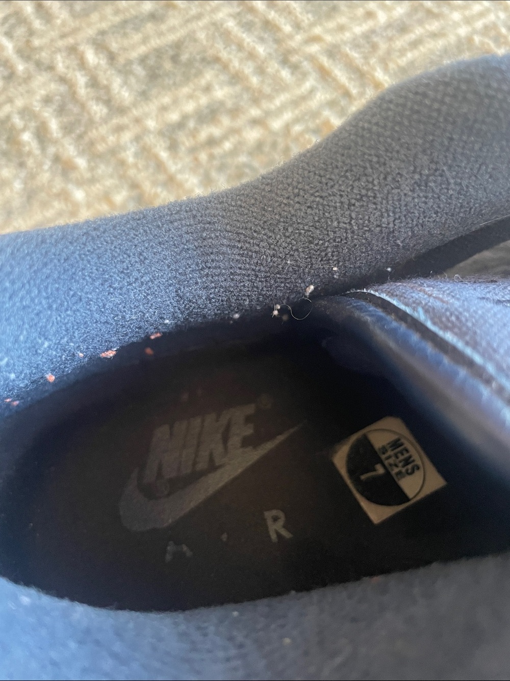 Nike Navy and White Women's Athletic Sneakers - Picture 9 of 10